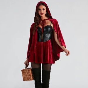 Red Velvet Cape (matching set available if interested in skirt)
